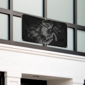 Chrome Style Taurus Zodiac-Zeichen auf Hevelius De Banner (Äußeres Gebäude)