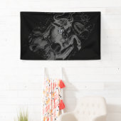 Chrome Style Taurus Zodiac-Zeichen auf Hevelius De Banner (Insitu)