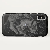 Chrome Style Taurus Zodiac-Zeichen auf Hevelius De Case-Mate iPhone Hülle (Rückseite (Horizontal))