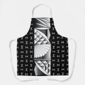 Chrome Sunrise auf Black Schürze (Vorderseite)