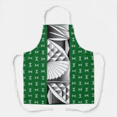 Chrome Sunrise auf Evergreen Schürze (Vorderseite)