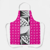 Chrome Sunrise auf Hot Pink Schürze (Vorderseite)