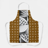 Chrome Sunrise on Brown Schürze (Vorderseite)