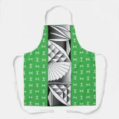 Chrome Sunrise on Green Schürze (Vorderseite)