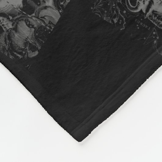 Chrome Taurus Zodiac-Zeichen auf Hevelius Style Fleecedecke (Ecke)