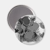 Chrome Textur Magnet (Vorderseite/Rückseite)