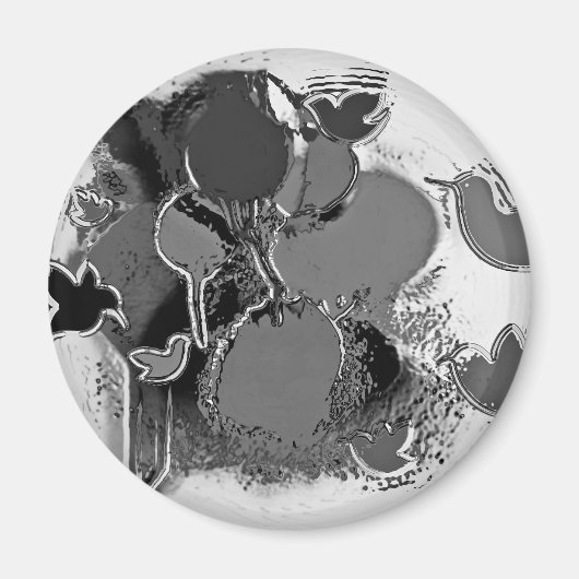 Chrome Textur Magnet (Vorne)