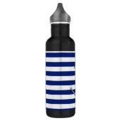 Chrome Thin Anchor auf nautischen Streifen Edelstahlflasche (Links)