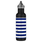 Chrome Thin Anchor auf nautischen Streifen Edelstahlflasche (Rechts)