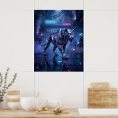 Chrome-Tigerjagd Poster (Küche)