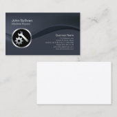 Chrome Tools Icon Machine Reparatur Business Card Visitenkarte (Vorne/Hinten)
