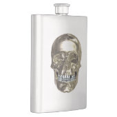 Chrome-Totenkopf-Flasche Flachmann (Rechts)