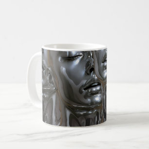 Chrome-Überlappungsträume Kaffeetasse
