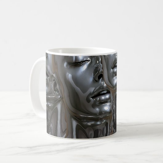 Chrome-Überlappungsträume Kaffeetasse (Vorderseite Links)