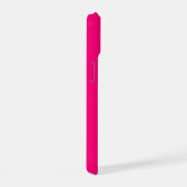 Chrome und Glitzer Stil Rosa Band-Bewusstsein iPhone 15 Hülle (Rechte Seite)