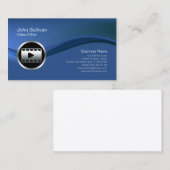 Chrome Video Clip Icon Video Editor Business Card Visitenkarte (Vorne/Hinten)