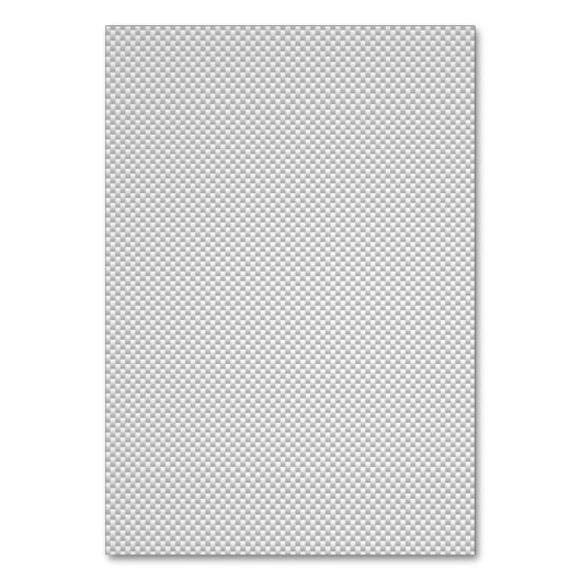 Chrome White Ribbon Awareness Carbon Fibre Print Tischnummer (Rückseite)