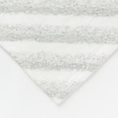 Chrome White Ribbon Bewusstsein in Granular Streif Fleecedecke (Ecke)