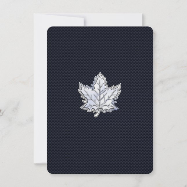 Chrome wie Ahornleaf auf Carbon Fibre Print (Vorderseite)