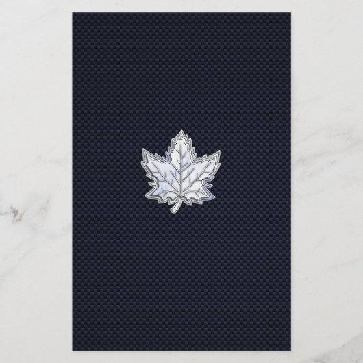 Chrome wie Ahornleaf auf Carbon Fibre Print Flyer (Vorne)