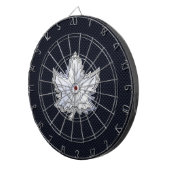 Chrome wie Ahornleaf Carbon Fibre Print Dartscheibe (Vorderseite rechts)