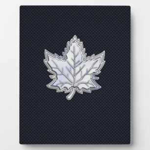 Chrome wie Ahornleaf Carbon Fibre Print Fotoplatte