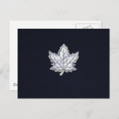 Chrome wie Ahornleaf Carbon Fibre Print Postkarte (Vorne/Hinten)