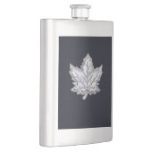 Chrome wie Ahornleaf im Stil von Kohlenstofffaser Flachmann (Rechts)