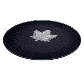 Chrome wie Ahornleaf im Stil von Kohlenstofffaser Schneidebrett (Ecke)