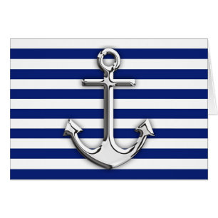 Chrome wie Ankerdesign auf Navy Stripes