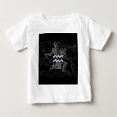 Chrome wie Aquarius-Zeichen auf Hevelius-Karte Baby T-shirt (Vorderseite)