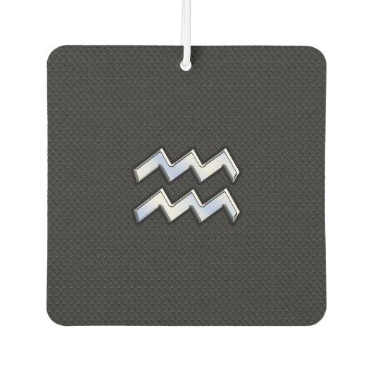 Chrome wie Aquarius Zodiac in der Schlangenhaut Autolufterfrischer (Vorderseite)