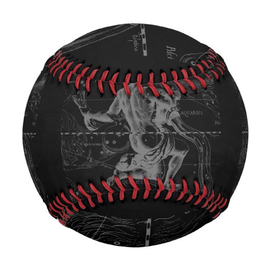 Chrome wie Aquarius Zodiac-Zeichen auf Hevelius 16 Baseball (Vorderseite)