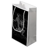 Chrome wie Aquarius Zodiac-Zeichen auf Hevelius 16 Kleine Geschenktüte (Rückseite Schrägansicht)