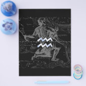 Chrome wie Aquarius Zodiac-Zeichen auf Hevelius Flyer (Einzeln)