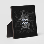 Chrome wie Aquarius Zodiac-Zeichen auf Hevelius Fotoplatte (Vorderseite)
