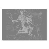 Chrome wie Aquarius Zodiac-Zeichen auf Hevelius Tischnummer (Rückseite)