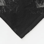 Chrome wie Aries Zodiac Sign auf Hevelius Fleecedecke (Ecke)