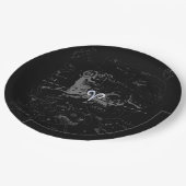 Chrome wie Aries Zodiac Sign auf Hevelius Pappteller (Schrägansicht)