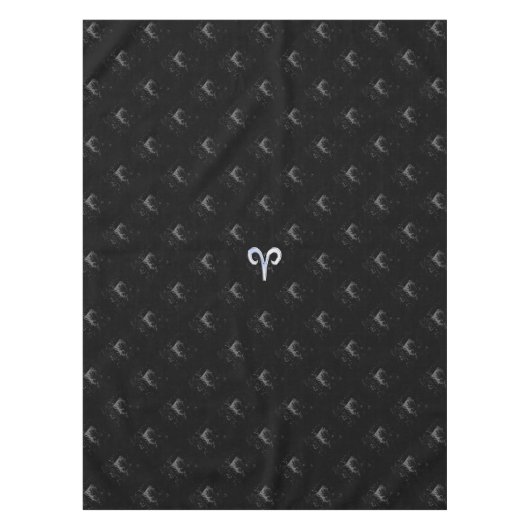 Chrome wie Aries Zodiac Sign auf Hevelius Tischdecke (Vorderseite)