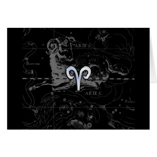 Chrome wie Aries Zodiac Symbol auf Hevelius 1690 (Vorderseite (Horizontal))