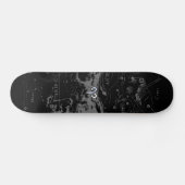 Chrome wie Aries Zodiac Symbol auf Hevelius 1690 Skateboard (Horizontal)