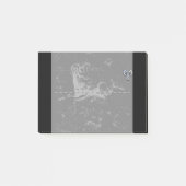 Chrome wie Aries Zodiac Symbol auf Hevelius Post-it Klebezettel (Vorderseite)