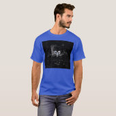 Chrome wie Aries Zodiac Symbol auf Hevelius T-Shirt (Vorne ganz)