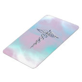 Chrome wie Caduceus Medical Symbol Mother Pearl Magnet (Linke Seite)