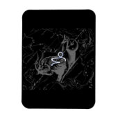 Chrome wie Capricorn Zodiac Sign auf Hevelius Magnet (Vertikal)