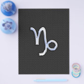 Chrome wie Capricorn Zodiac Sign auf Schlange Stil Flyer (Einzeln)