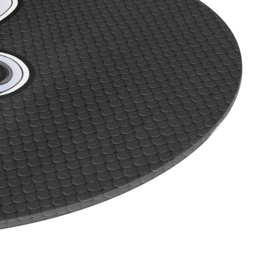 Chrome wie Capricorn Zodiac Symbol auf Schlangenha Schneidebrett (Ecke)