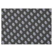 Chrome wie Dragon auf Black Snake Skin Print Tischdecke (Vorderseite (Horizontal))