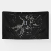Chrome wie Gemini Zodiac Sign auf Hevelius Banner (Horizontal)